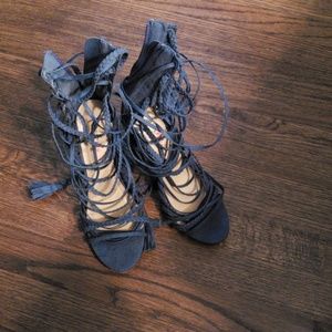 Blue Jean High heels